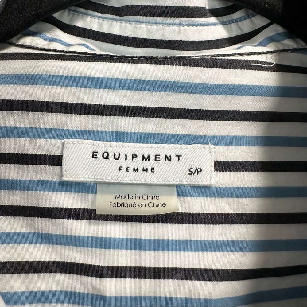 Equipment Femme Split Cuff Essential Button Down … - image 6